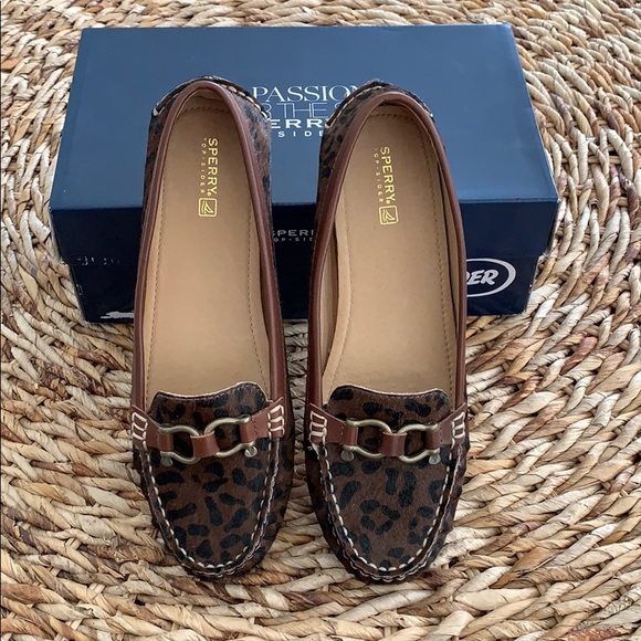 Sperry Top-Sider Jenna Leopard Moccasin 10M